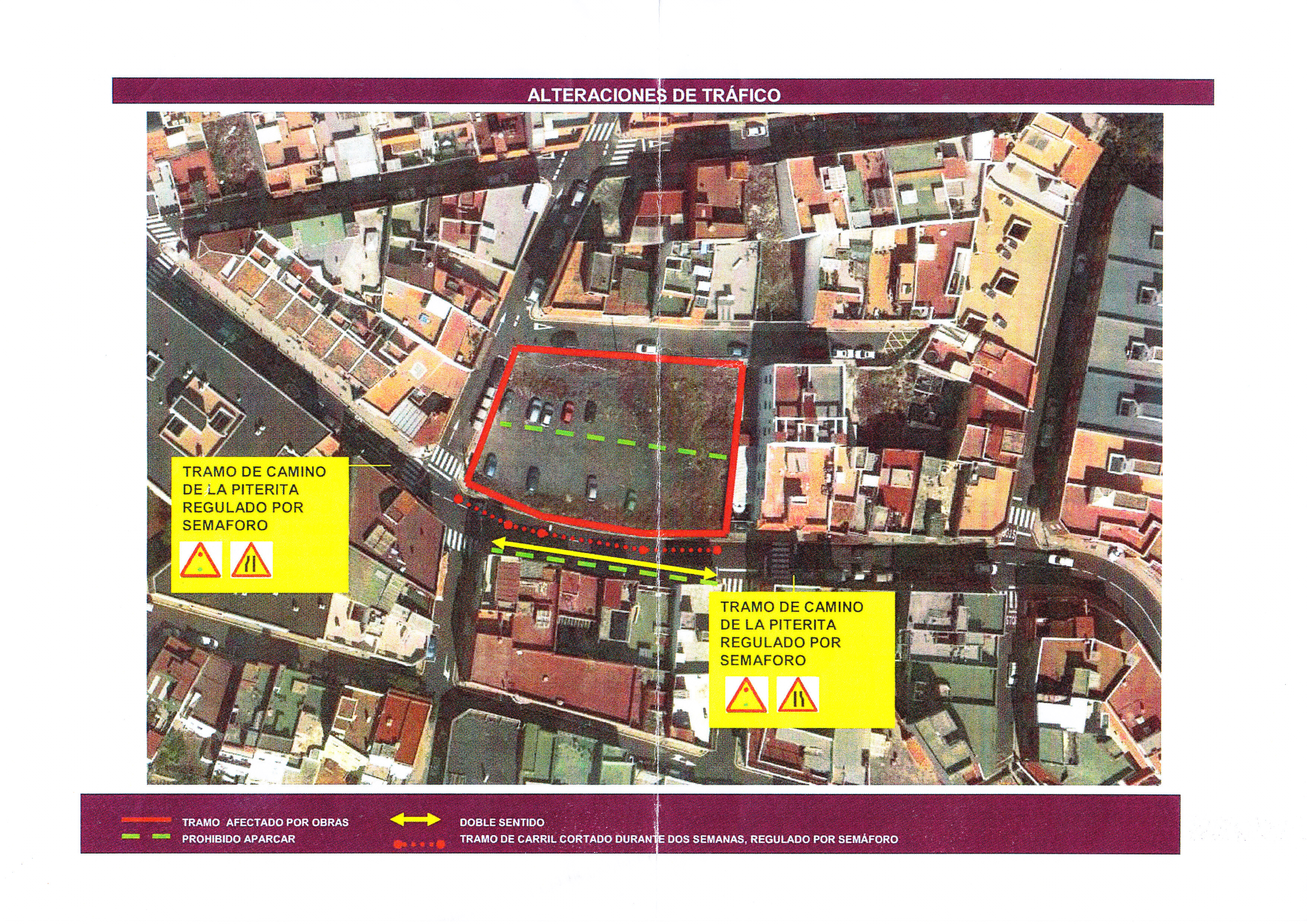 trafico obras plaza